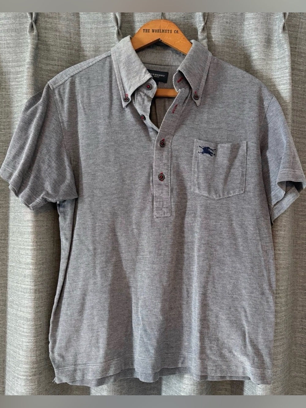 (L) Burberry Golf Gray Woman Polo Shirt
